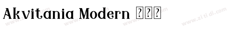 Akvitania Modern字体转换